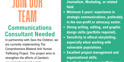 Join the Team UP ZambiaCommunications Consultant (2)